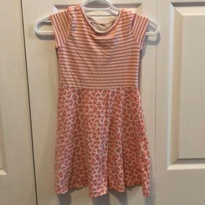 Jumping beans girls white and pink spring dress